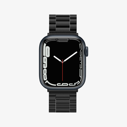 062MP25403 - Apple Watch Ultra 3/2/Ultra 49mm, Series 11/10 46mm, 9/8/7 45mm, SE3/SE2/SE/6/5/4 44mm, 3/2/1 42mm Modern Fit Black showing front