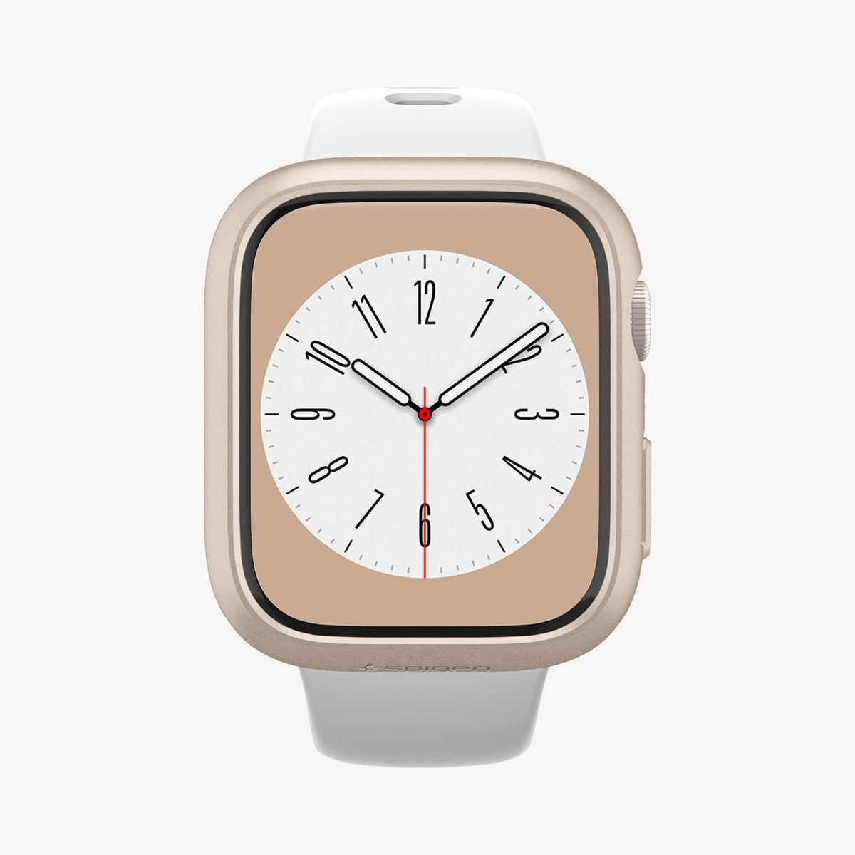 ACS04185 - Apple Watch Series (41mm) Case Thin Fit in starlight showing the front view