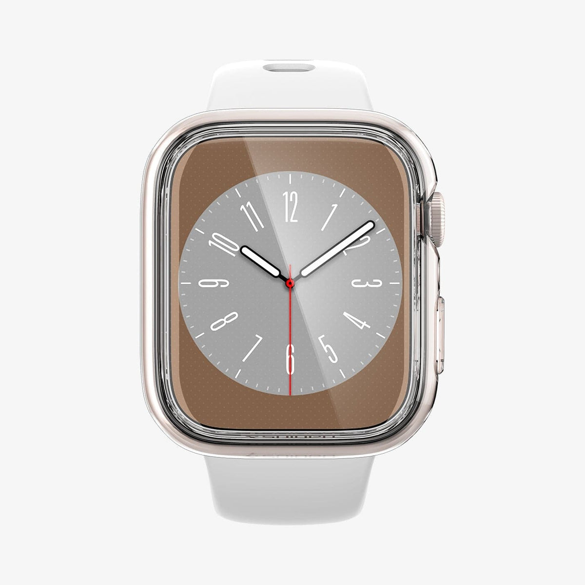 ACS04613 - Apple Watch Series (41mm) Case Ultra Hybrid in crystal clear showing the front