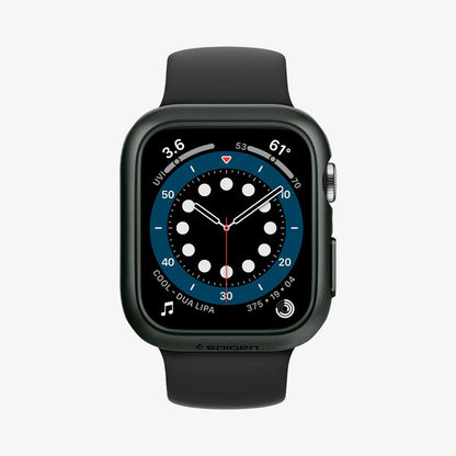 ACS02000 - Apple Watch Series (44mm) Case Thin Fit in military green showing the front