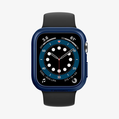 ACS02226 - Apple Watch Series (Apple Watch (40mm)) Case Thin Fit in metallic blue showing the front