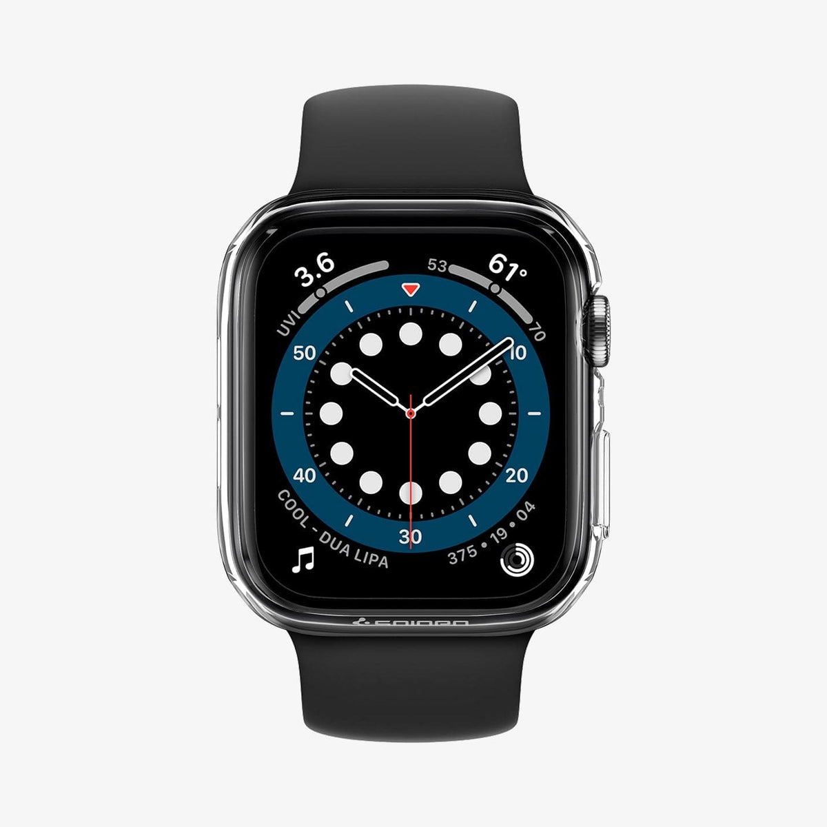ACS02815 - Apple Watch Series (Apple Watch (40mm)) Case Thin Fit in crystal clear showing the front
