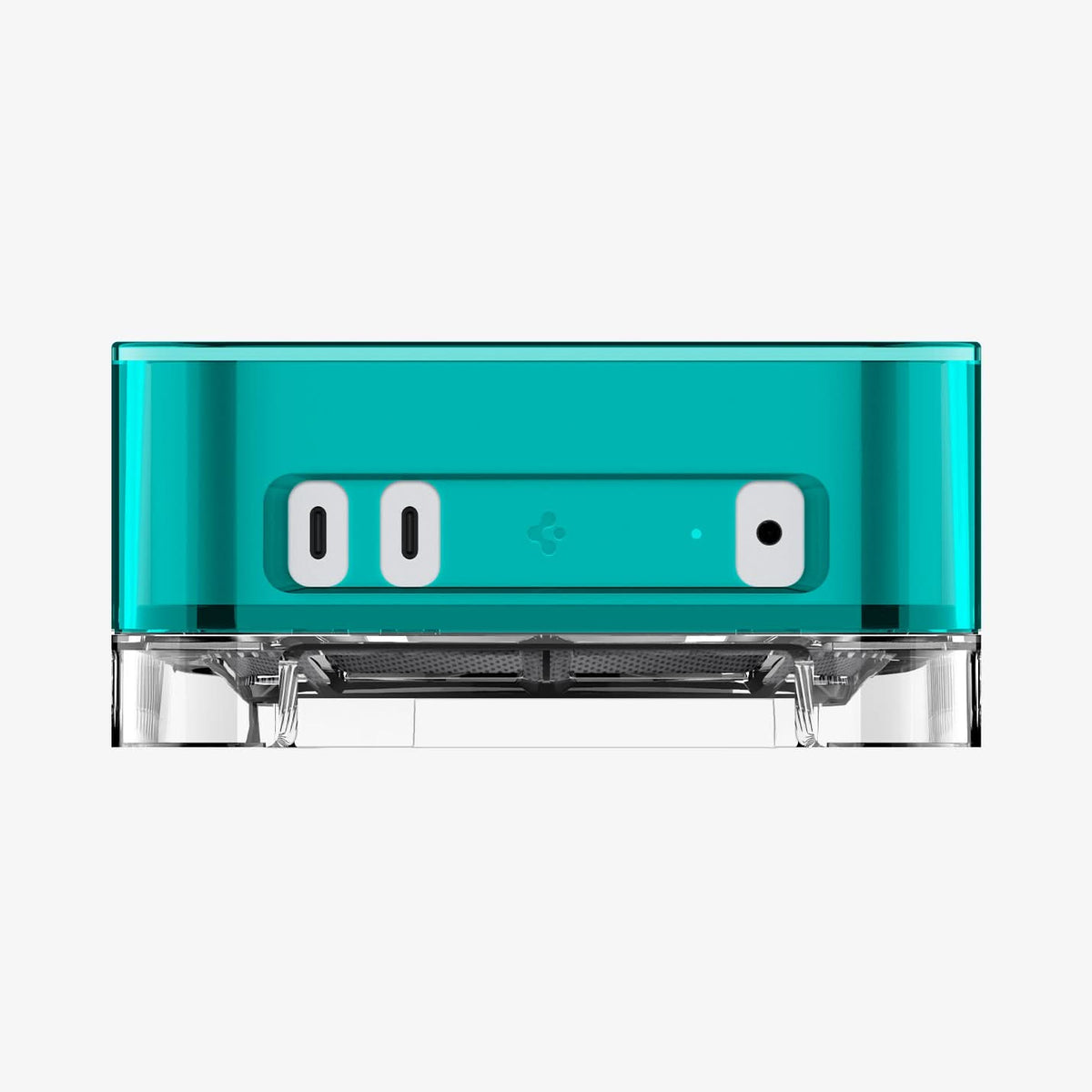 ACS09213 - Apple Mac Mini Stand | Classic C1 in Bondi Blue showing the front and partial top