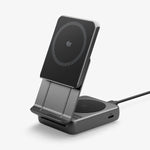 ACH10399 - 2-in-1 Magnetic Wireless Charger | EF302MOQ (Mag Fit) in Black showing front
