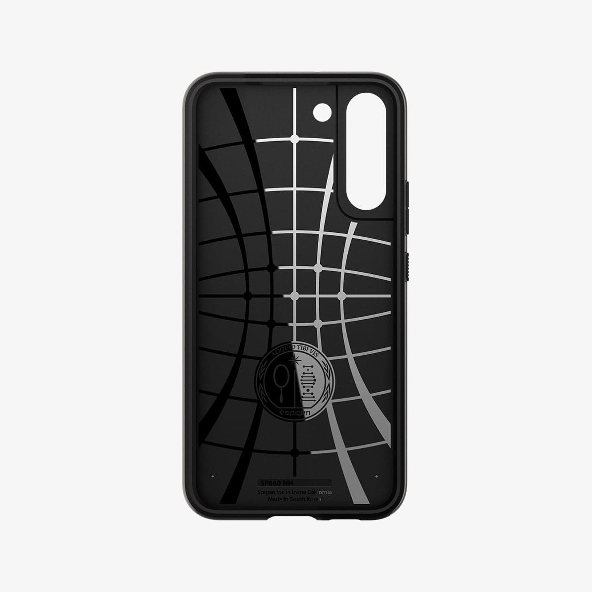 ACS03960 - Galaxy S22 Plus 5G Case Neo Hybrid in gunmetal showing the inside of case