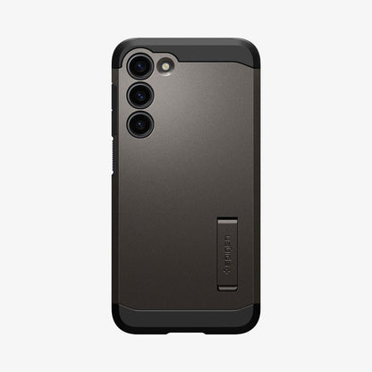 ACS05719 - Galaxy S23 Case Tough Armor in gunmetal showing the back