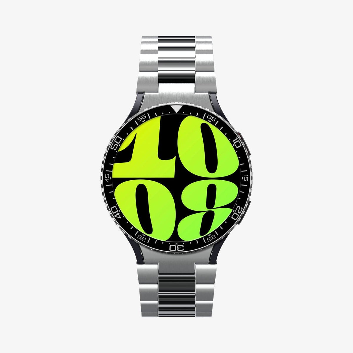 ACS06865 - Galaxy Watch 6 (44mm) Bezel Tune in black showing the front