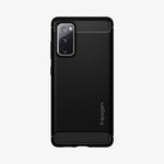 ACS01847 - Galaxy S20 FE Rugged Armor Case in black showing the back