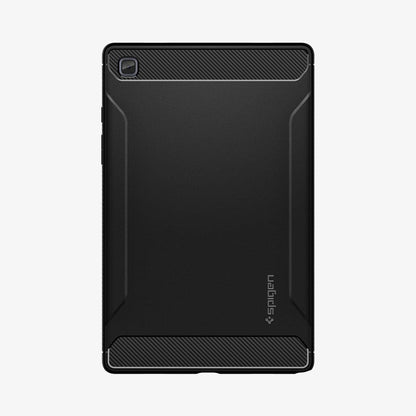 ACS01562 - Galaxy Tab A7 Case Rugged Armor in matte black showing the back