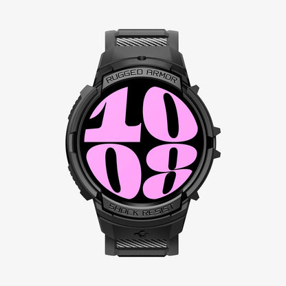 ACS06501 - Galaxy Watch 6 (40mm) Case Rugged Armor Pro in black showing the front