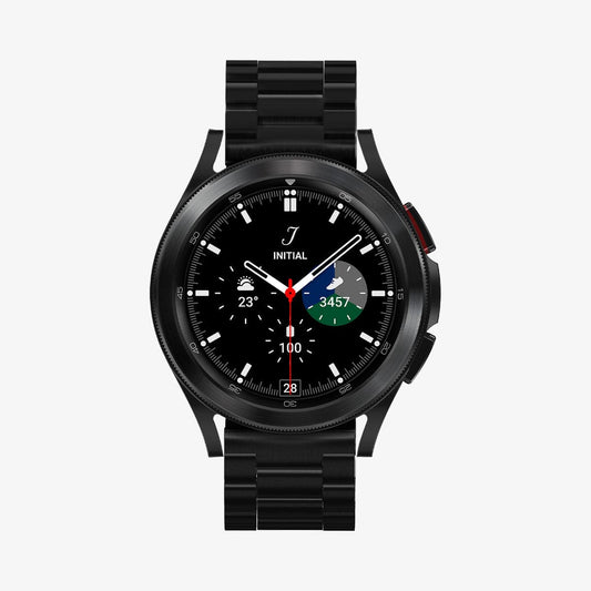 600WB24983 - Galaxy Watch Band (22mm) Modern Fit in black showing the front