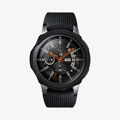 603CS25100 - Galaxy Watch (46mm) Case Liquid Air in black showing the front
