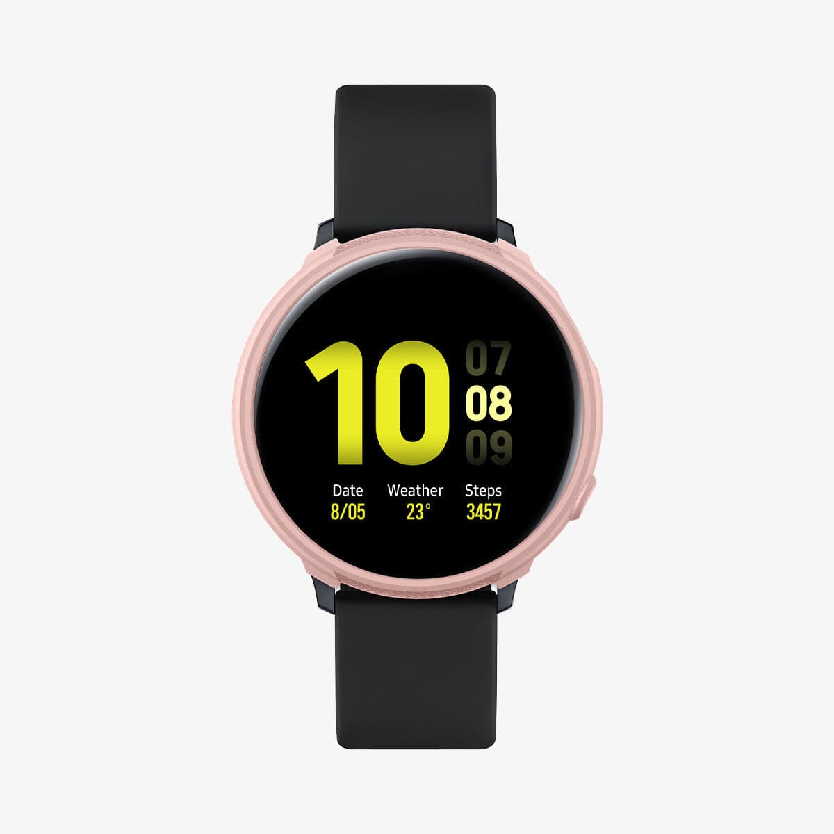 ACS00818 - Galaxy Watch Active 2 (44mm) Case Liquid Air in pink gold showing the front