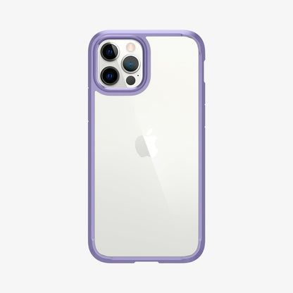 ACS03109 - iPhone 12 / 12 Pro Case Ultra Hybrid in iris purple showing the back
