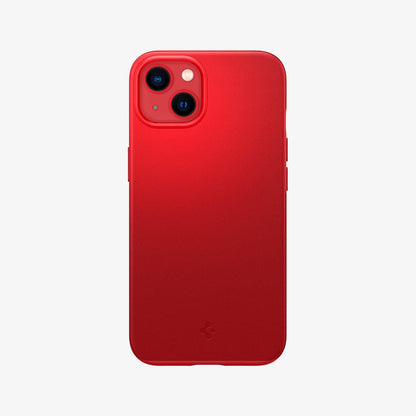 ACS03511 - iPhone 13 Case Thin Fit in red showing the back