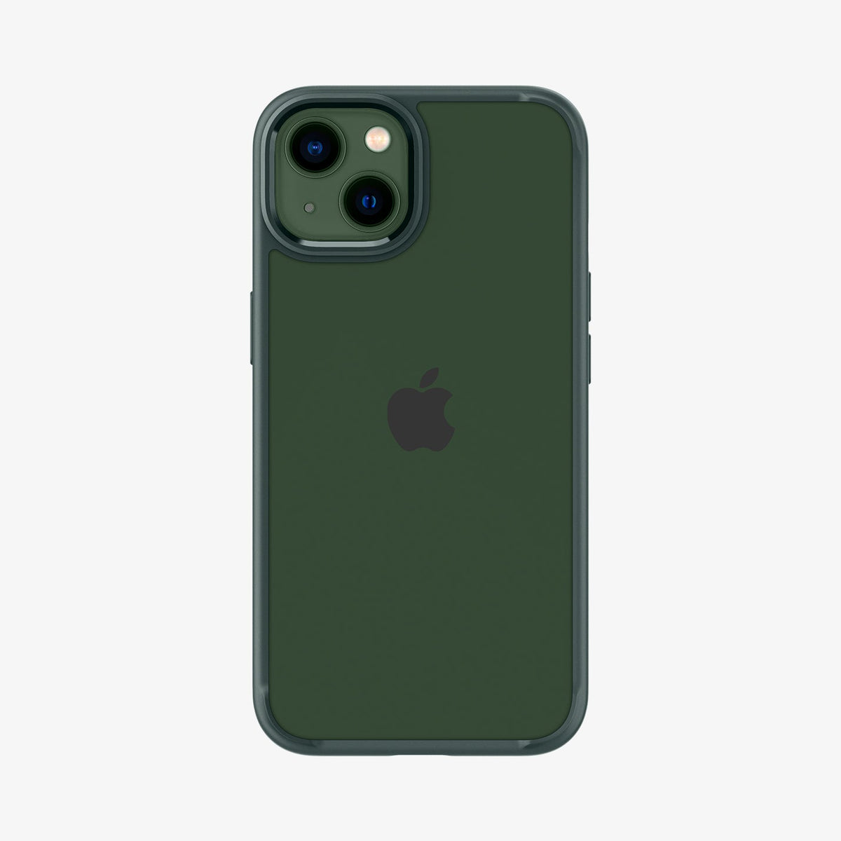 ACS04562 - iPhone 13 Case Ultra Hybrid in Midnight Green showing the back