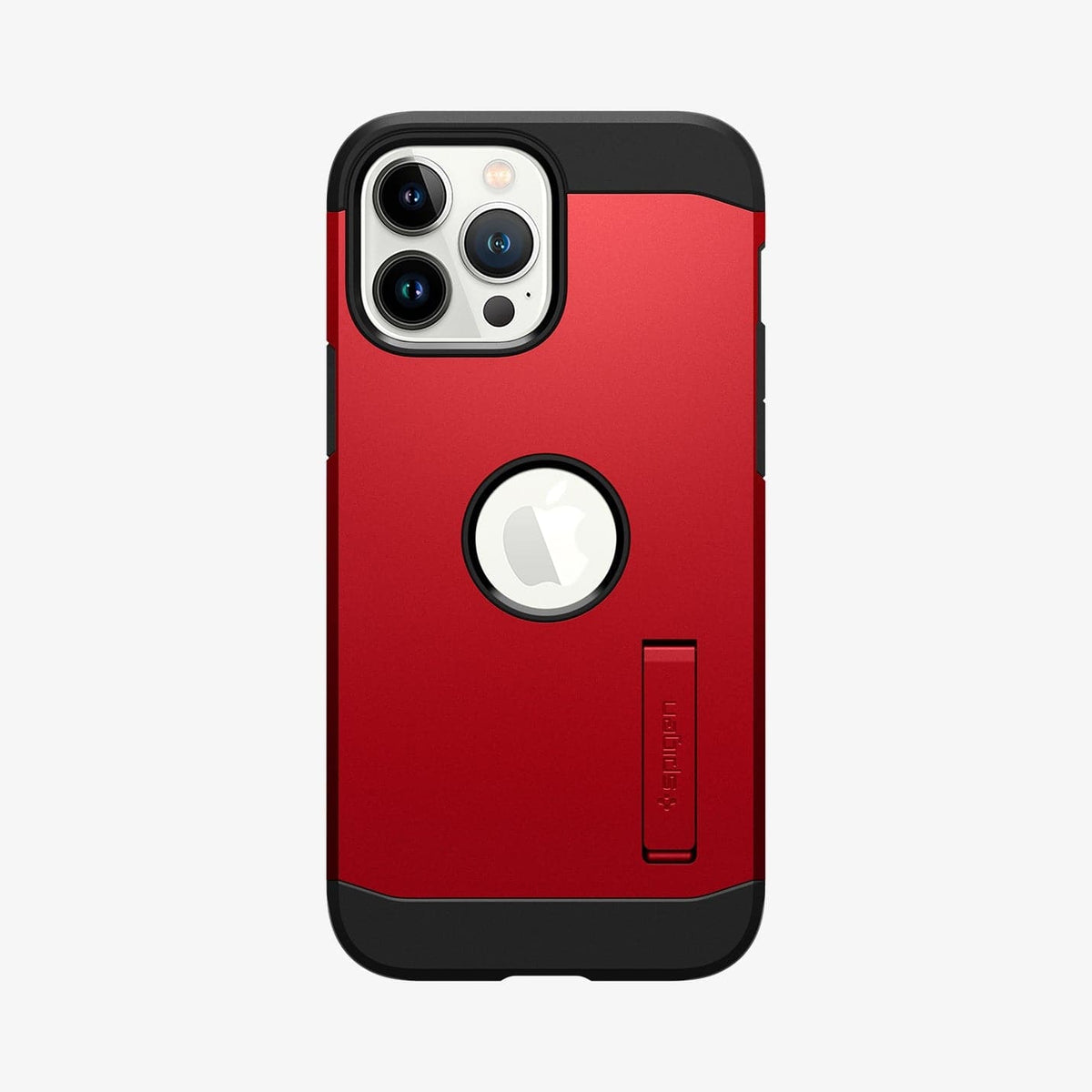 ACS03224 - iPhone 13 Pro Max Case Tough Armor in red showing the back