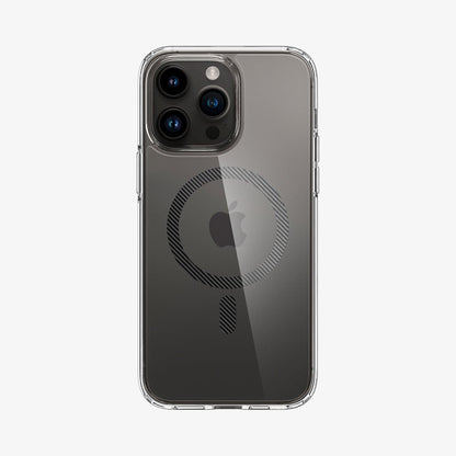 ACS04827 - iPhone 14 Pro Max Case Ultra Hybrid (MagFit) in carbon fiber showing the back