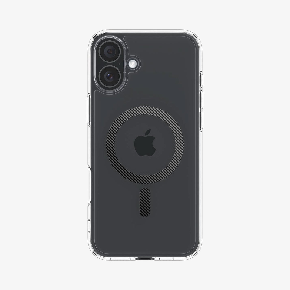 ACS08207 - iPhone 16 Case Ultra Hybrid (MagFit) in Carbon Fiber showing the back