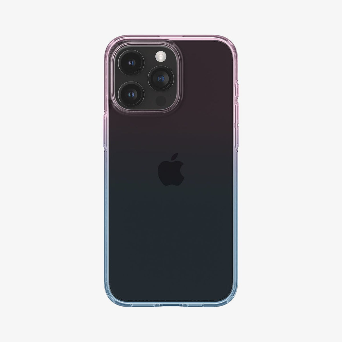 ACS06700 - iPhone 15 Pro Case Liquid Crystal in gradation pink showing the back