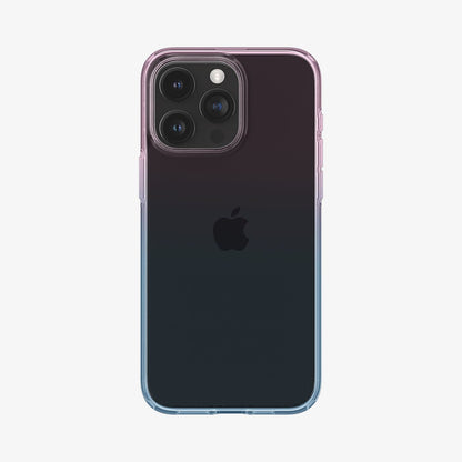 ACS06700 - iPhone 15 Pro Case Liquid Crystal in gradation pink showing the back