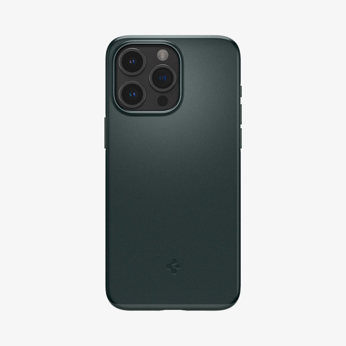 ACS06690 - iPhone 15 Pro Case Thin Fit in abyss green showing the back