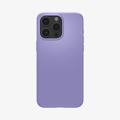 ACS06692 - iPhone 15 Pro Case Thin Fit in iris purple showing the back