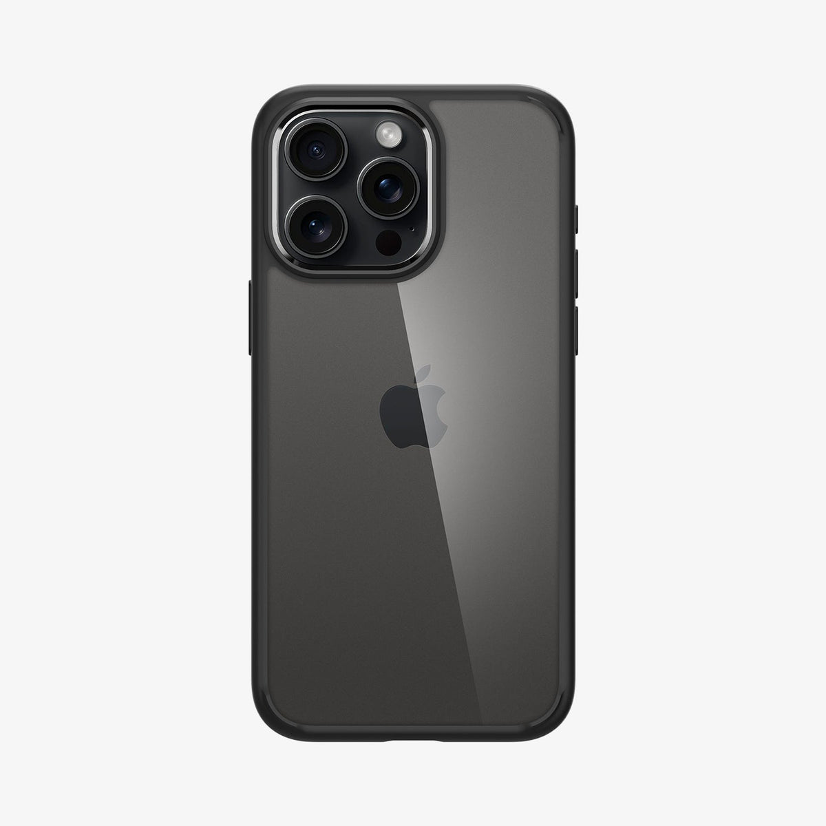ACS06713 - iPhone 15 Pro Case Ultra Hybrid in matte black showing the back