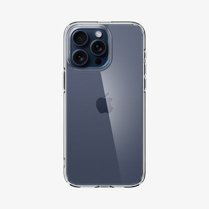 ACS06707 - iPhone 15 Pro Case Ultra Hybrid in crystal clear showing the back