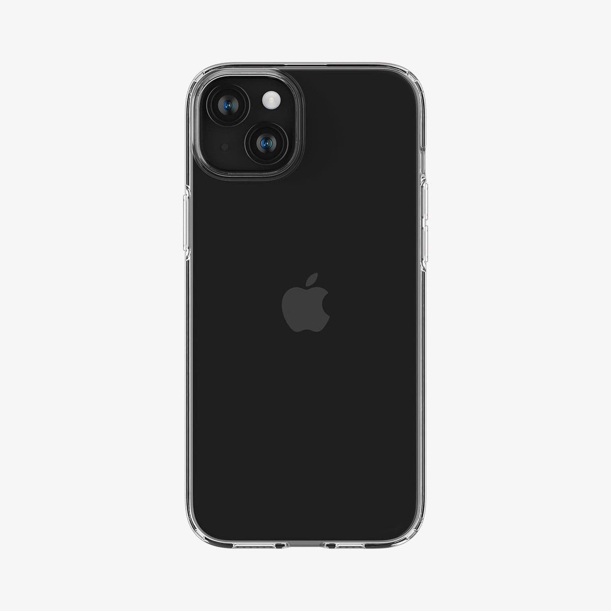 ACS06647 - iPhone 15 Plus Case Liquid Crystal in crystal clear showing the back