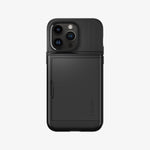 ACS04835 - iPhone 14 Pro Max Case Slim Armor CS in black showing the back