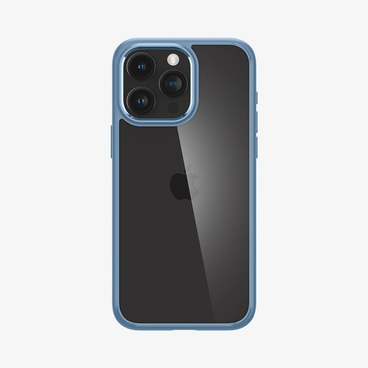 ACS06572 - iPhone 15 Pro Max Case Ultra Hybrid in sierra blue showing the back