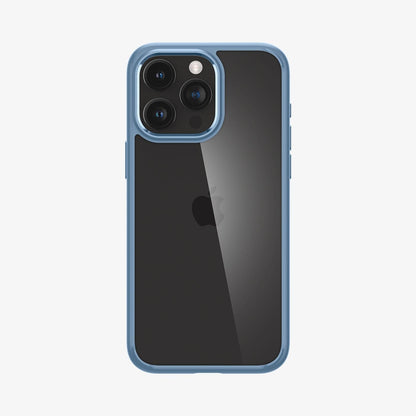 ACS06572 - iPhone 15 Pro Max Case Ultra Hybrid in sierra blue showing the back