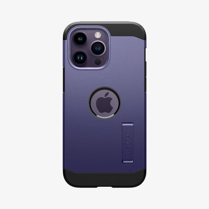 ACS05579 - iPhone 14 Pro Case Tough Armor (MagFit) in deep purple showing the back