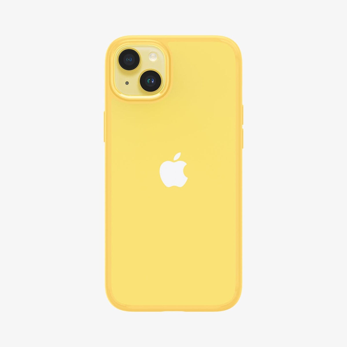 ACS06272 - iPhone 14 Case Ultra Hybrid in butter yellow showing the back