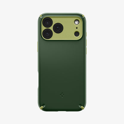 ACS09640 - iPhone 17 Pro Nano Pop Hybrid (MagFit) in Avo Green showing the back