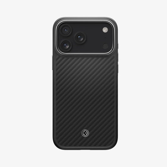 ACS09905 - iPhone 17 Pro Max Case Enzo Aramid T in black showing the back