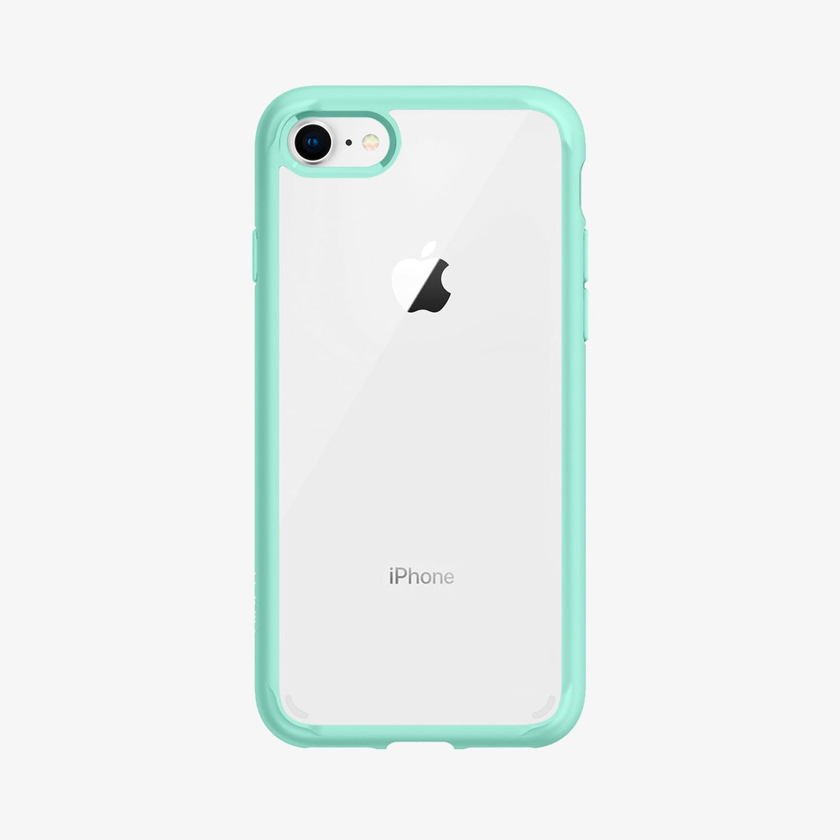 042CS20925 - iPhone SE Ultra Hybrid case in mint showing the back