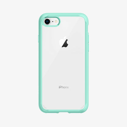 042CS20925 - iPhone SE Ultra Hybrid case in mint showing the back