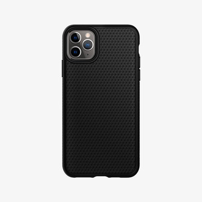077CS27232 - iPhone 11 Pro Case Liquid Air in matte black showing the back