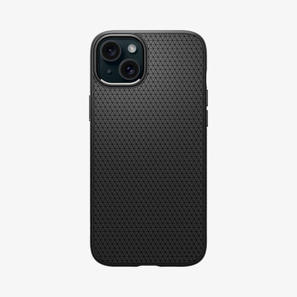 ACS06790 - iPhone 15 Case Liquid Air in black showing the back