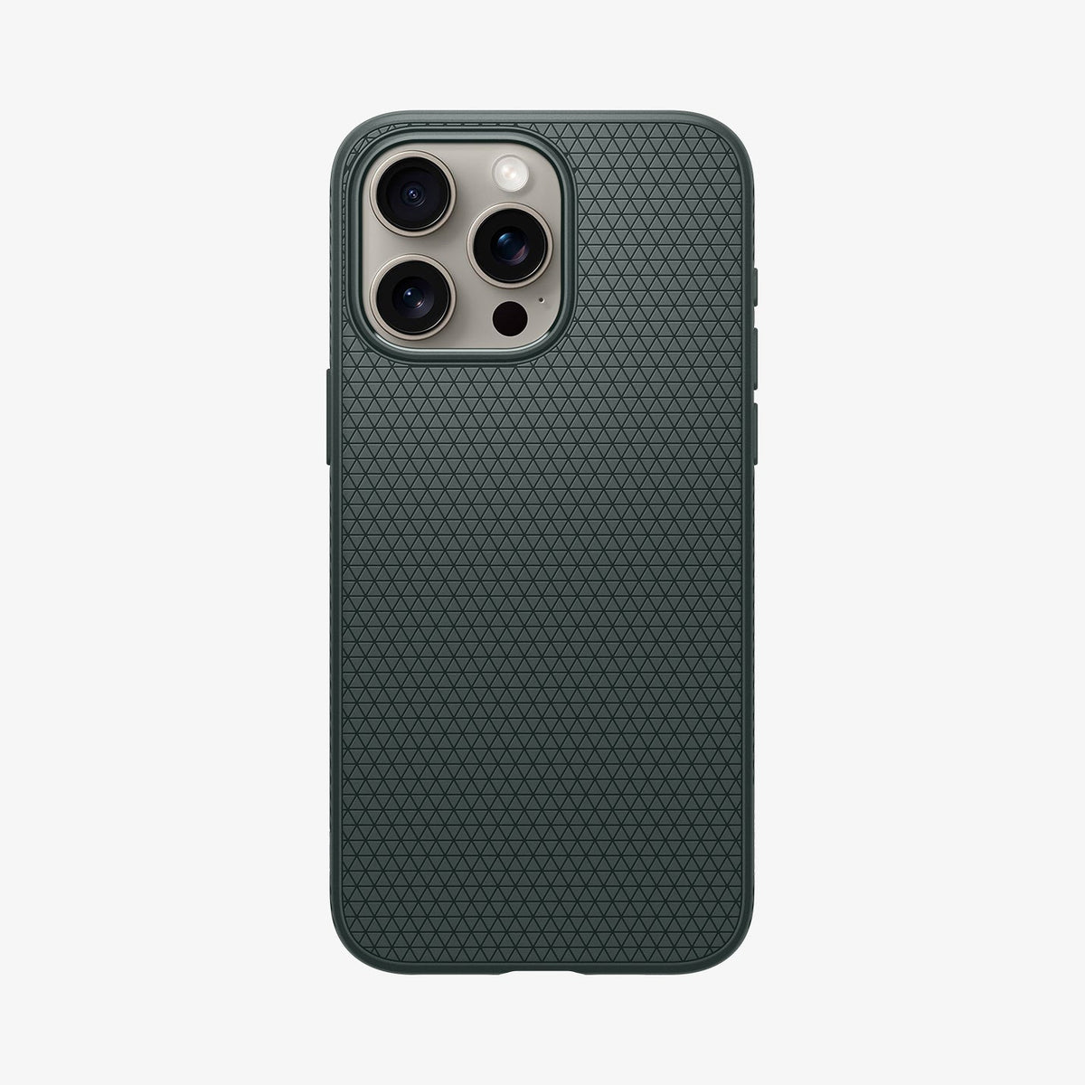 ACS06706 - iPhone 15 Pro Case Liquid Air in abyss green showing the back