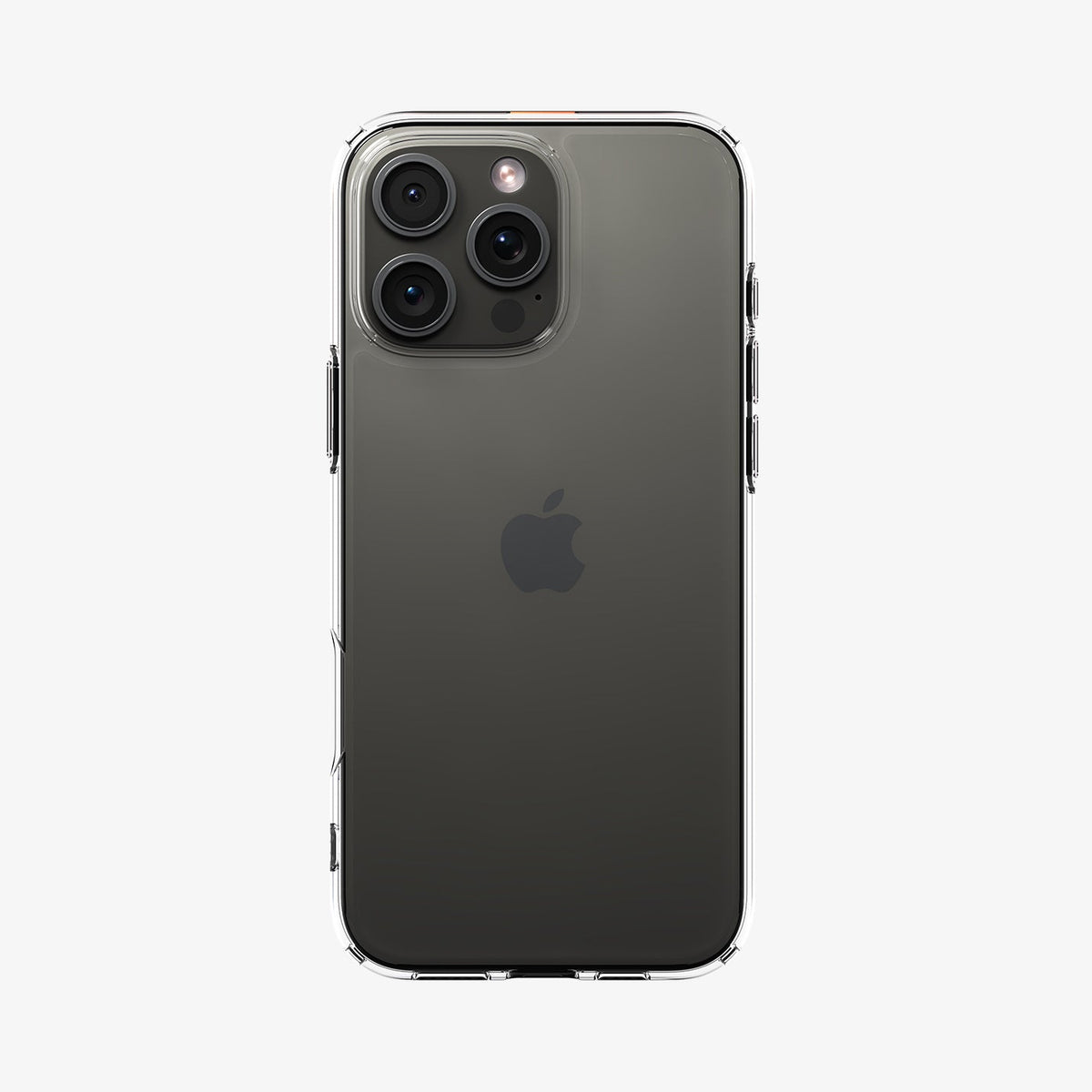 ACS08121 - iPhone 16 Pro Case Ultra Hybrid in Crystal Clear showing the back
