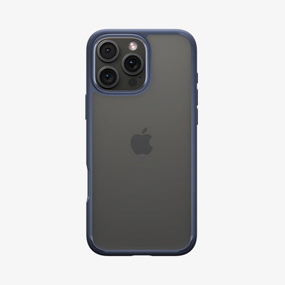 ACS07997 - iPhone 16 Pro Max Case Ultra Hybrid in Navy Blue showing the back