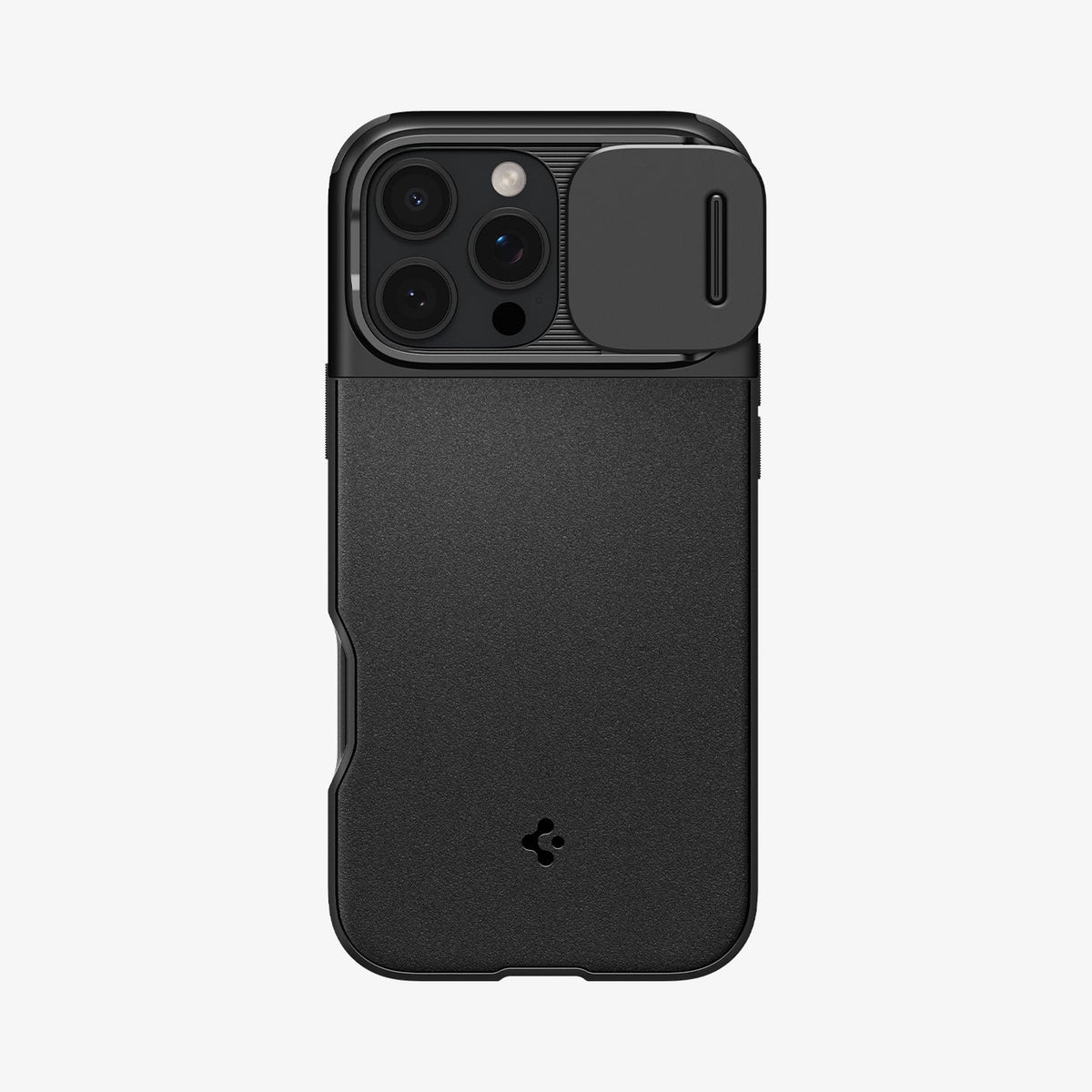 ACS08149 - iPhone 16 Pro Case Optik Armor (MagFit) in Black showing the back