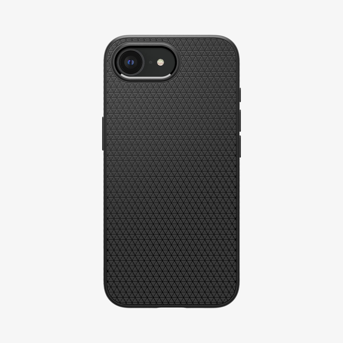 ACS09161 - iPhone 17e Case Liquid Air in Matte Black showing the back