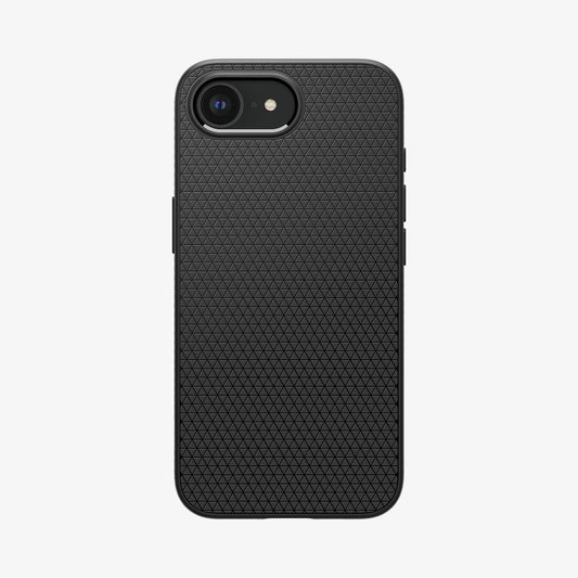 ACS09161 - iPhone 17e Case Liquid Air in Matte Black showing the back