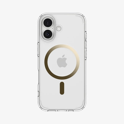 ACS10084 - iPhone 17 Ultra Hybrid (MagFit) in Clear Gold showing the back