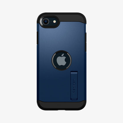 ACS04347 - iPhone SE Tough Armor case in blue showing the back