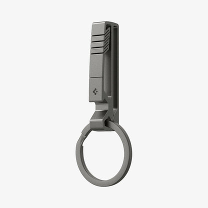 AHP05319 - Key Holder Clip Metal Fit in gunmetal showing the front